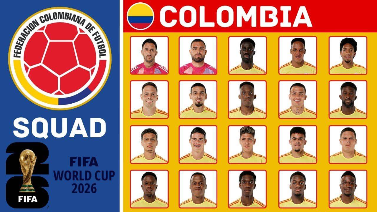 Đội hình dự kiến tham dự worldcup 2026 của columbia